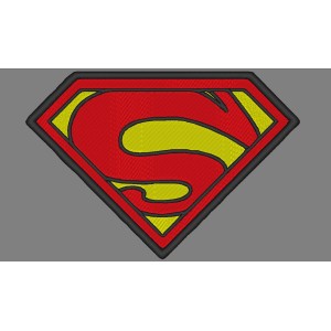 SuperMan Embroidery Design